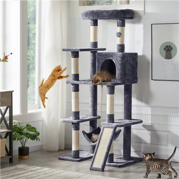 cat condo with scratching post