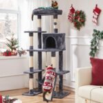 cat condo with scratching post