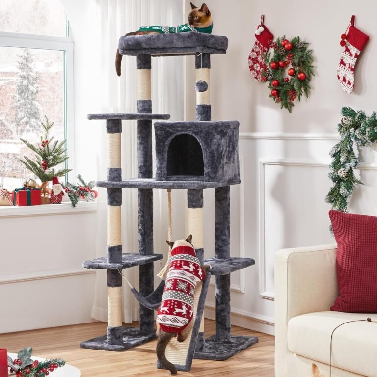 cat condo with scratching post